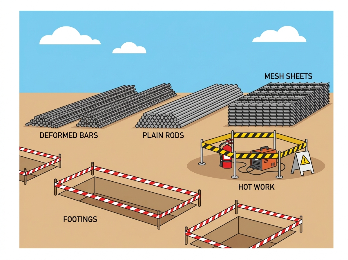 Arc weld reinforcement steel
